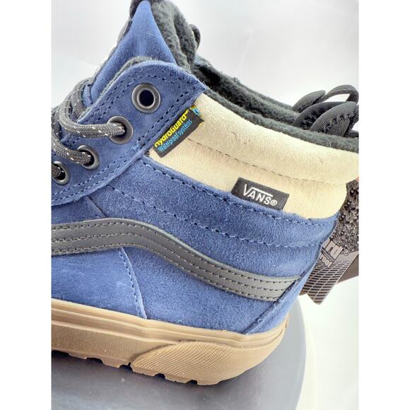 Vans Sk8 Hi MTE-2 Womens Size 8 Utility Navy Khaki Waterproof Hiking Boots Shoes - Picture 2 of 12